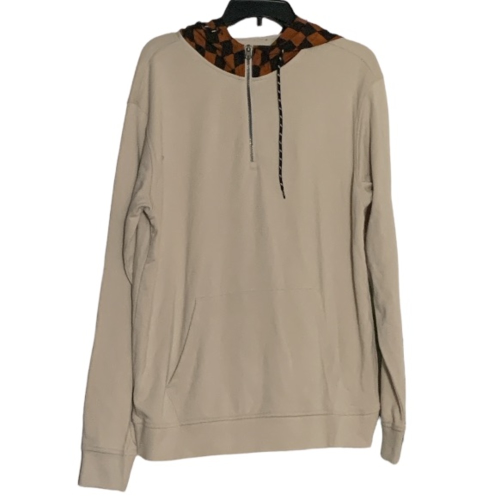 Original use zip up sweater checker hoodie - Picture 2 of 5